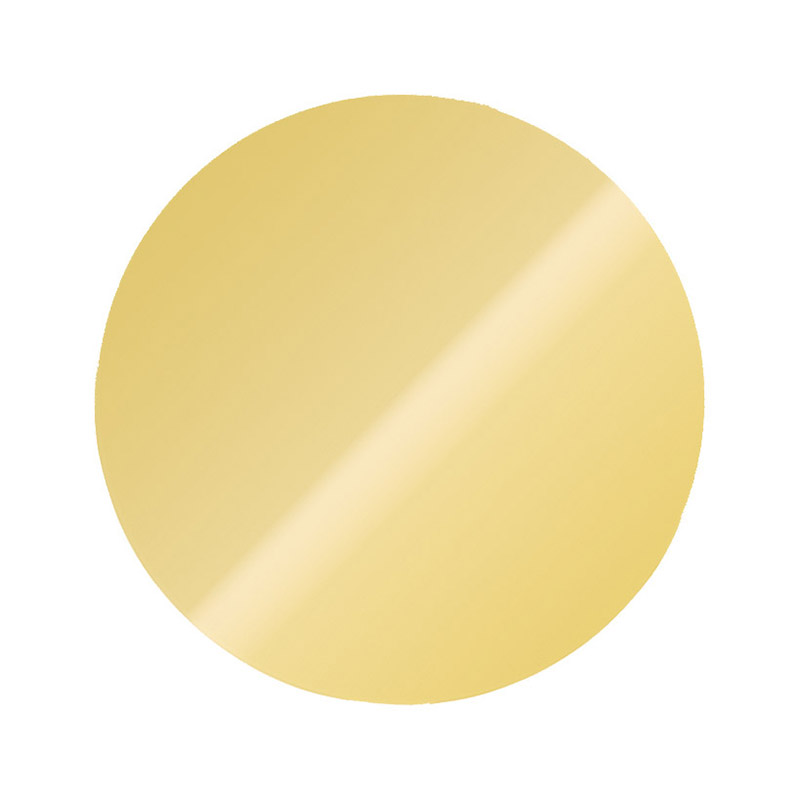 Sima fényes érembetét