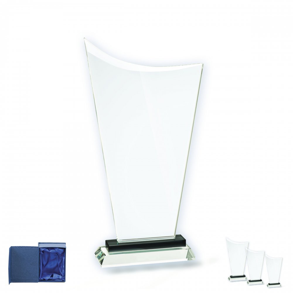 Kristály díj díszdobozban