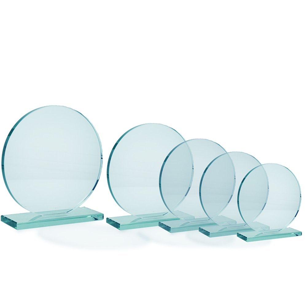 Üveg díj díszdobozban