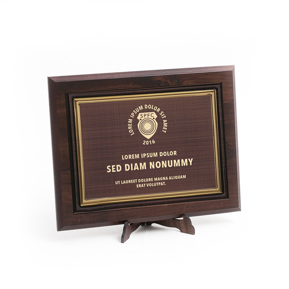 Fa plakett kombináció