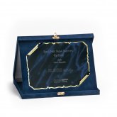             Kék plüss plakett kombináció
        