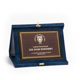 Kék plüss plakett kombináció