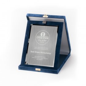 Kék plüss plakett kombináció