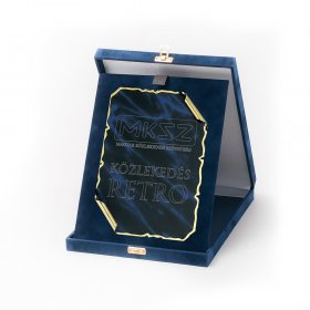 Kék plüss plakett kombináció