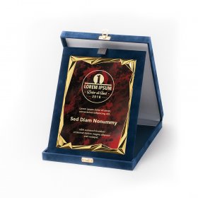 Kék plüss plakett kombináció