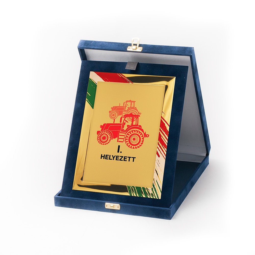 Kék plüss plakett kombináció