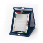             Kék plüss plakett kombináció
        