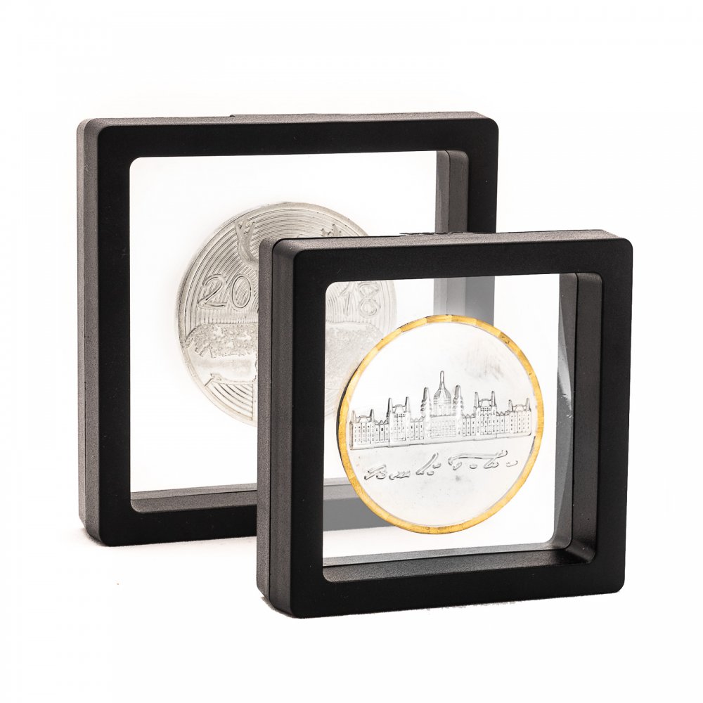 Átlátszó éremdoboz