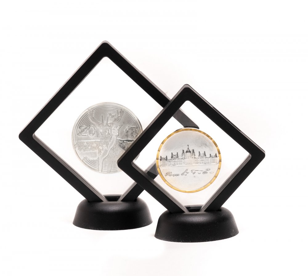 Átlátszó éremdoboz