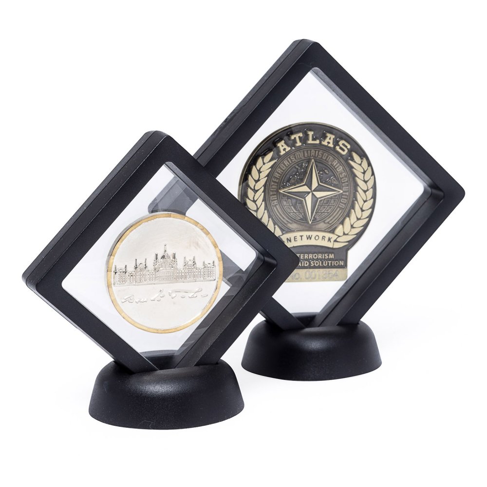 Átlátszó éremdoboz