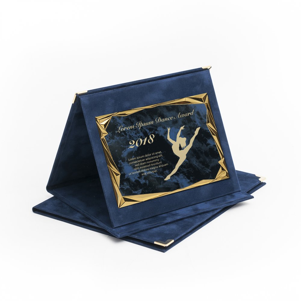 Kék plüss plakett kombináció