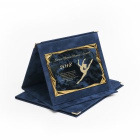 Kék plüss plakett kombináció