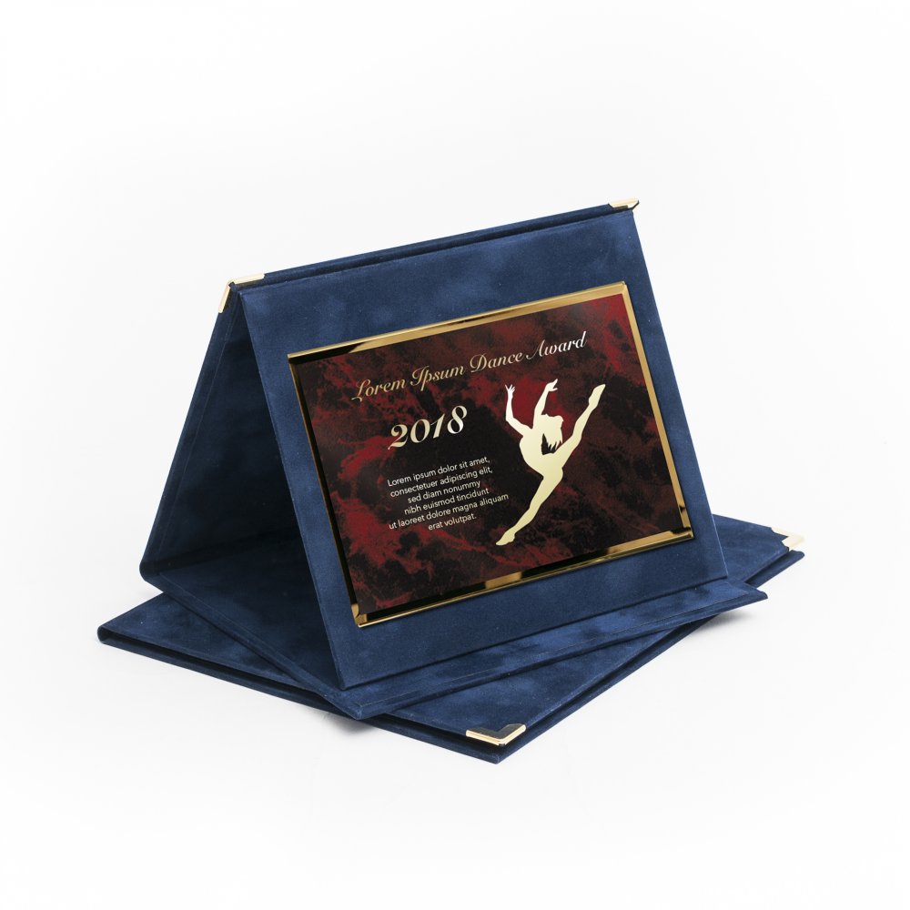 Kék plüss plakett kombináció