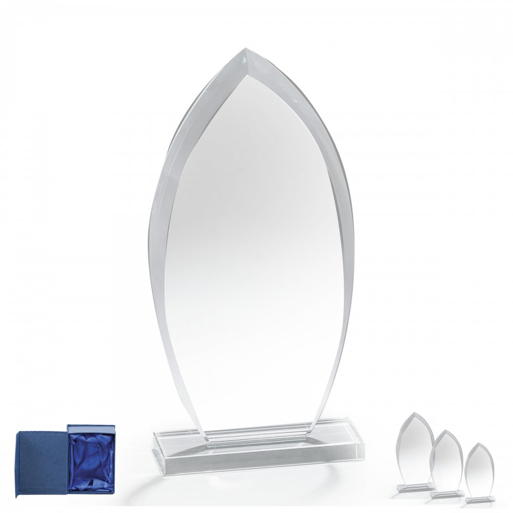 Kristály díj díszdobozban