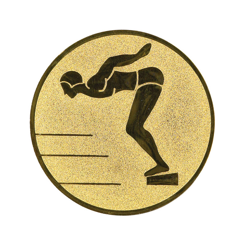 Úszás (férfi) érembetét