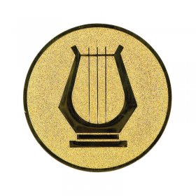 Zene (hárfa) érembetét