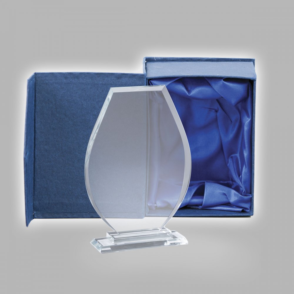 Kristály díj díszdobozban