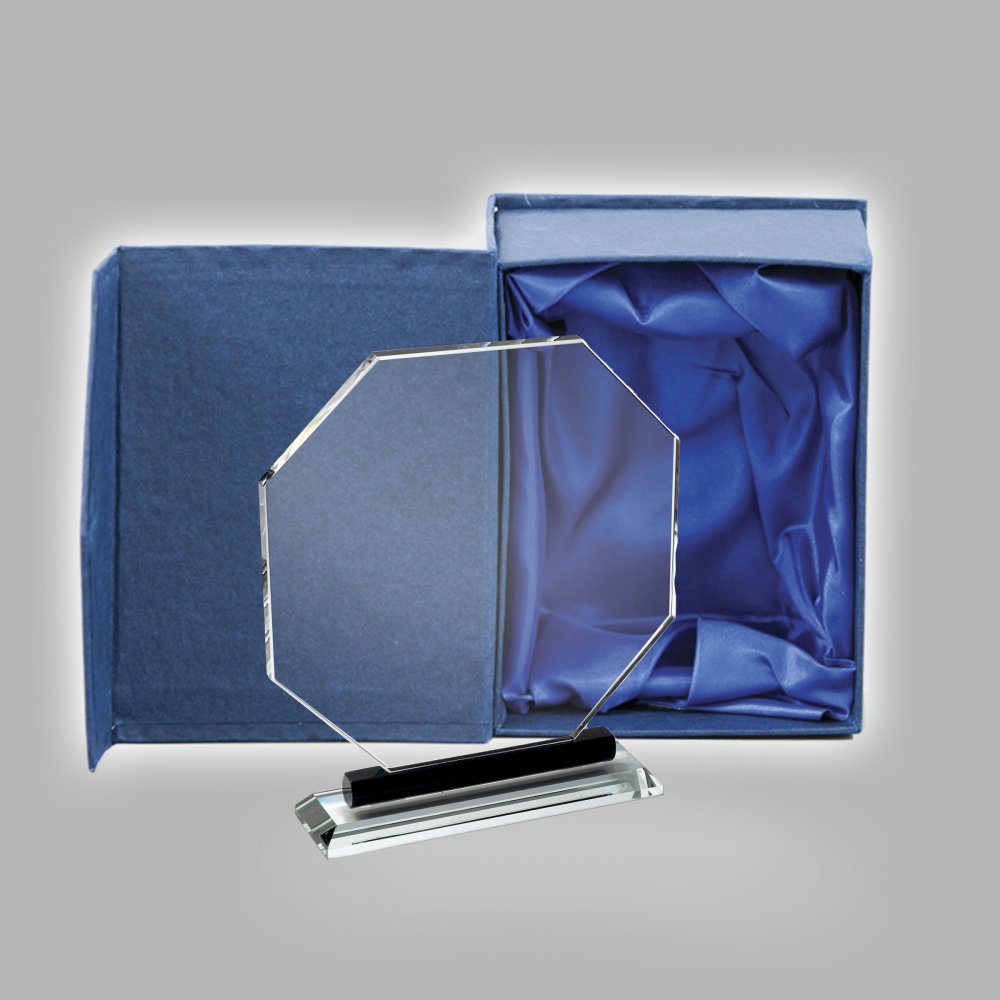 Kristály díj díszdobozban