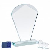             Üveg díj díszdobozzal
        