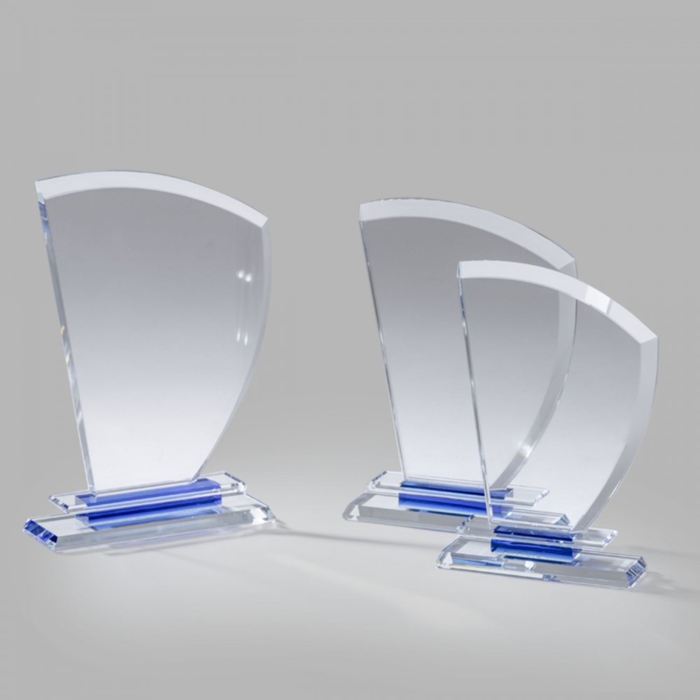 Kristály díj díszdobozzal