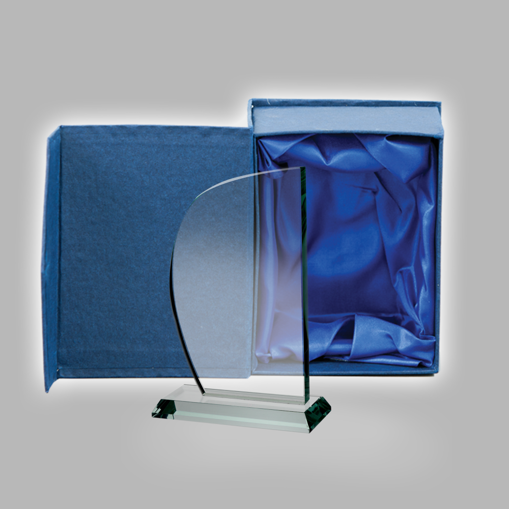 Üveg díj díszdobozzal