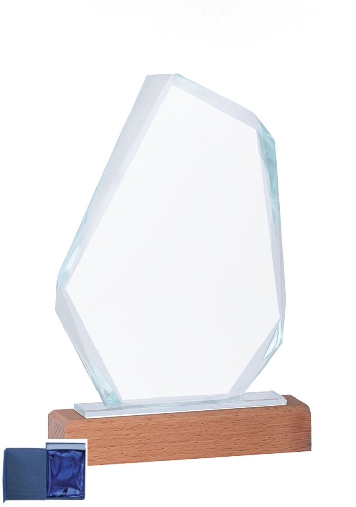 Kristály díj díszdobozban