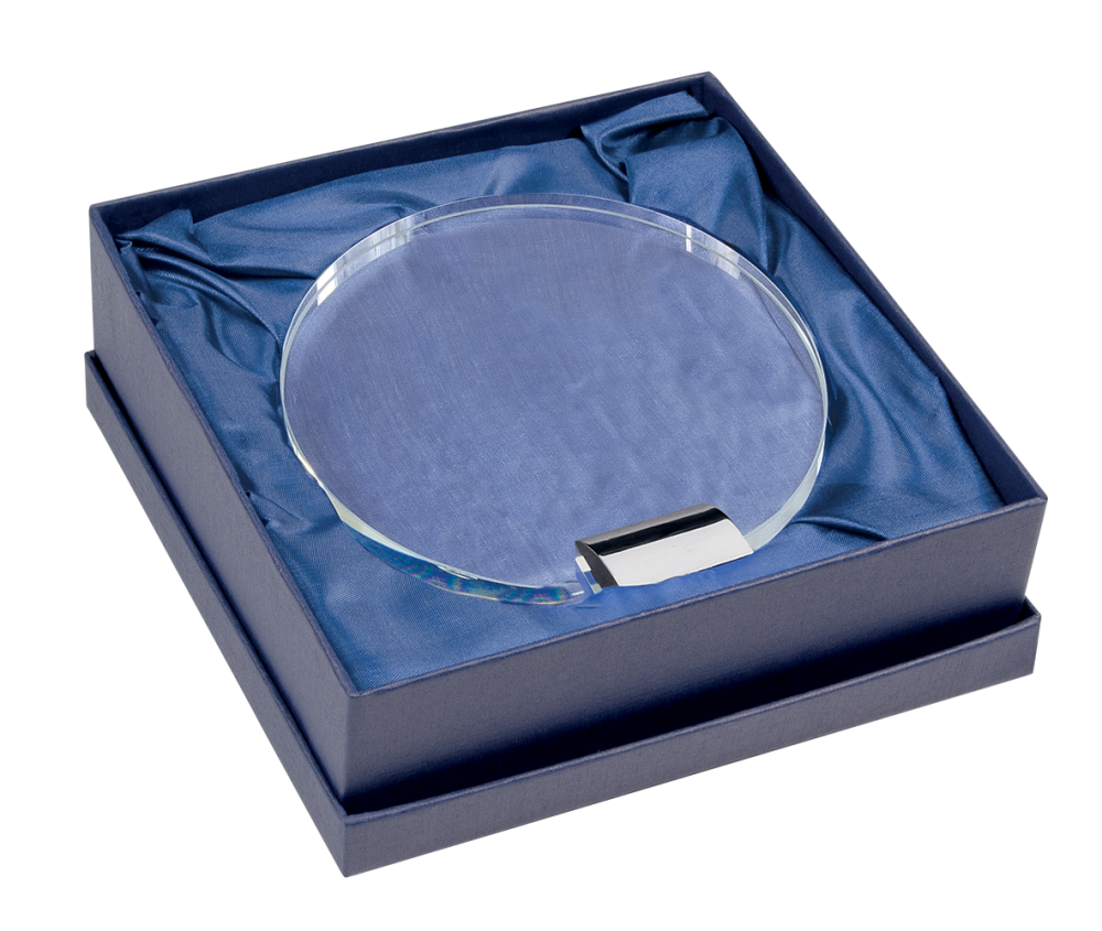 Kristály díj díszdobozzal